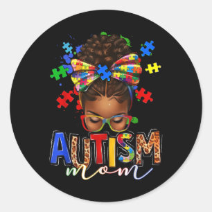 Adesivo Autismo Mamãe Mensageira Mulheres Negras Autismo C