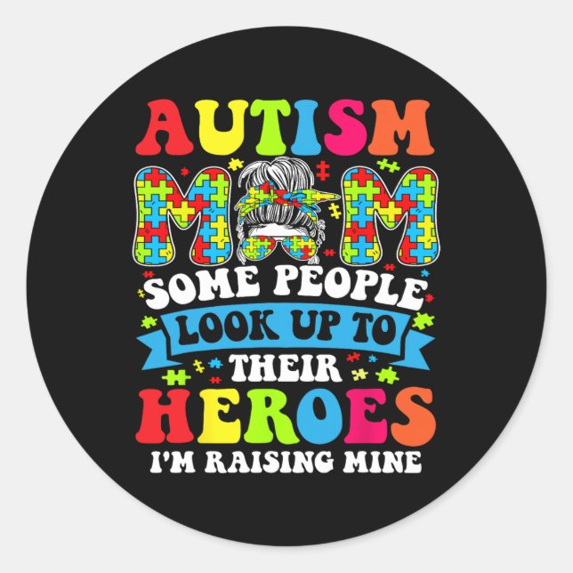 Adesivo Autismo Mamãe Shirt (Frente)