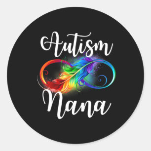 Adesivo Autismo Nana Neurodiversity Rainbow Infinity Sinal