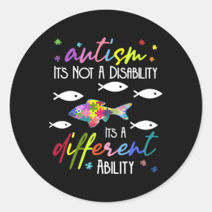Adesivo Autismo Não é uma Deficiência, é uma Habilidade Di
