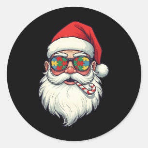 Adesivo Autismo Papai Noel Candi Homens de Natal