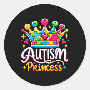 Adesivo Autismo Princesa Autismo Rainha de Consciência