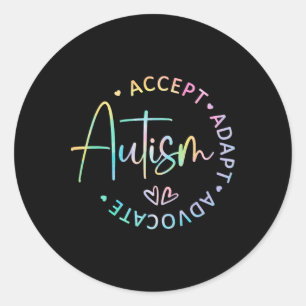 Adesivo Autismo Sensibilização Aceite Adaptar Advocate Aut