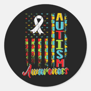 Adesivo Autismo Sensibilização Autistas Apoiam Autistas A
