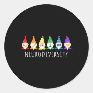 Adesivo Autismo Sensibilização Gnomo Neurodiversity Oferec
