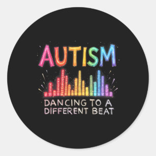 Adesivo Autismo Sensibilização Mês Autismo Dançando A Dife