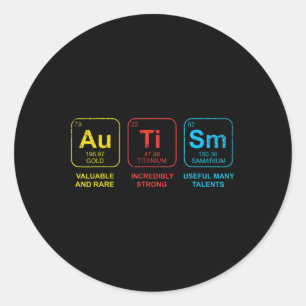 Adesivo Autismo Sensibilização Mulheres Homens Elementos p
