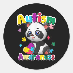 Adesivo Autismo Sensibilização Panda Quebra-cabeça - Peças