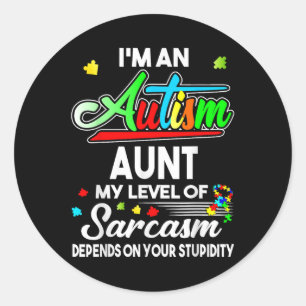 Adesivo Autismo Sensibilização Sou Uma Tia Autismo Camisa