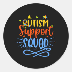 Adesivo Autismo Suporte ao Esquadrão Autismo Grupo de Famí