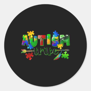 Adesivo Autismo Tribo Quebra-cabeça do Coração Mundo Autis