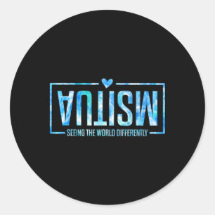 Adesivo Autismo Vendo O Mundo Diferentemente Autismo Aware