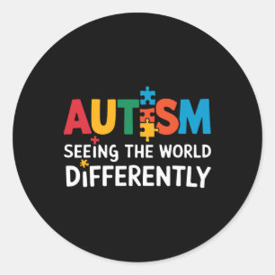 Adesivo Autismo Vendo O Mundo Diferentemente Autismo Aware