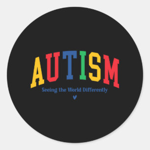 Adesivo Autismo Vendo O Mundo Diferentemente Autismo Aware