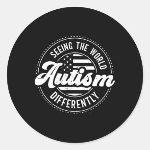 Adesivo Autismo Vendo O Mundo Diferentemente Autismo Aware
