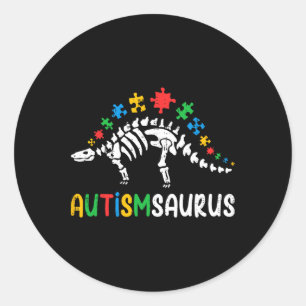 Adesivo Autismsaurus Dinossaur Boys Crianças Toddler Autis