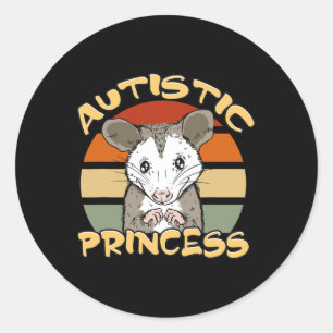 Adesivo Autista Princesa Cute Oculta Consciência Autismo