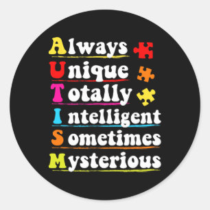 Adesivo Autisti de Consciência Inteligente do Autismo Semp