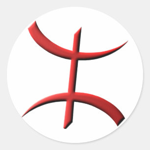 Adesivo auto-adesivo aza vermelho relevo