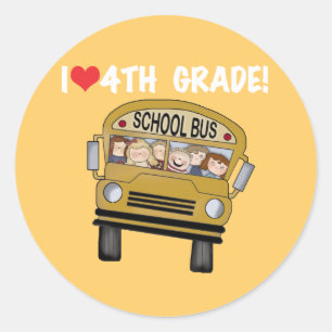 Adesivo Auto escolar eu amo a 4o categoria