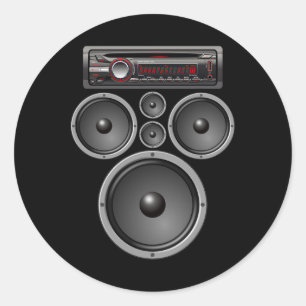 Adesivo Auto-falantes estéreo para automóveis System Audio