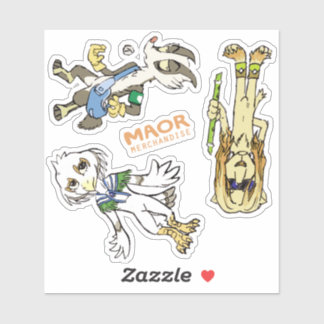 Adesivo Autoadesivo Chibi de 4x4" nº 3