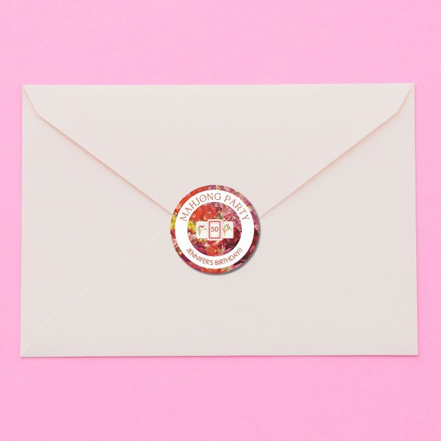 Adesivo Autoadesivo Personalizável Mahjong (Criador carregado)