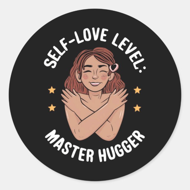 Adesivo Autoamor Nível Master Hugger Sticker (Frente)