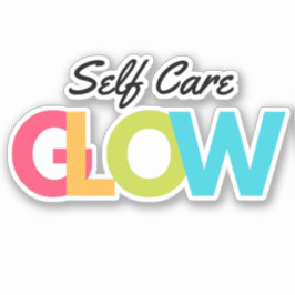 Adesivo Autoatendimento Glow Mental Health Diário Sticker