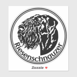 Adesivo Autoaufkleber Riesenschnauzer