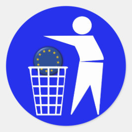 Adesivo Autocolante: Anti- UE protesto 2c -