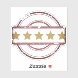 Adesivo Autocolante certificado com classificação de 5 est