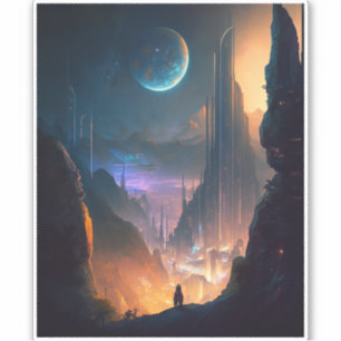 Adesivo Autocolante da ficção científica