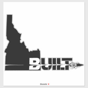 Adesivo Autocolante de Bullet Construído Idaho
