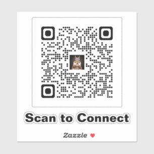 Adesivo Autocolante de código QR minimalista elegante - Di