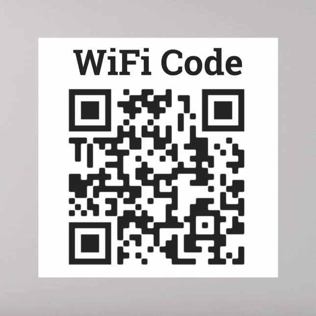 Adesivo Autocolante de código QR Wifi (Criador carregado)