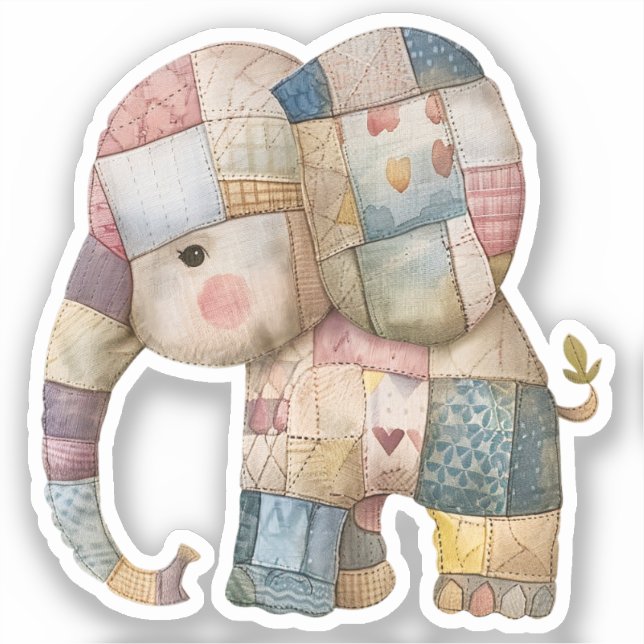 Adesivo Autocolante de elefante (Frente)