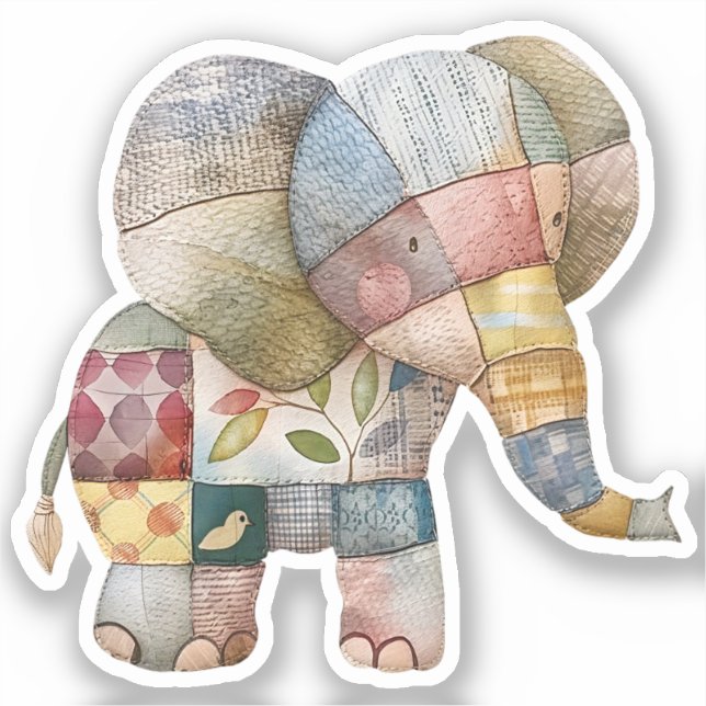 Adesivo Autocolante de elefante (Frente)