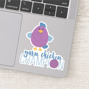 Adesivo Autocolante de frango de corno roxo com autocolant