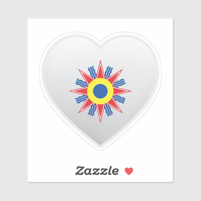 Adesivo Autocolante de ícones de amor caldeus (Folha)