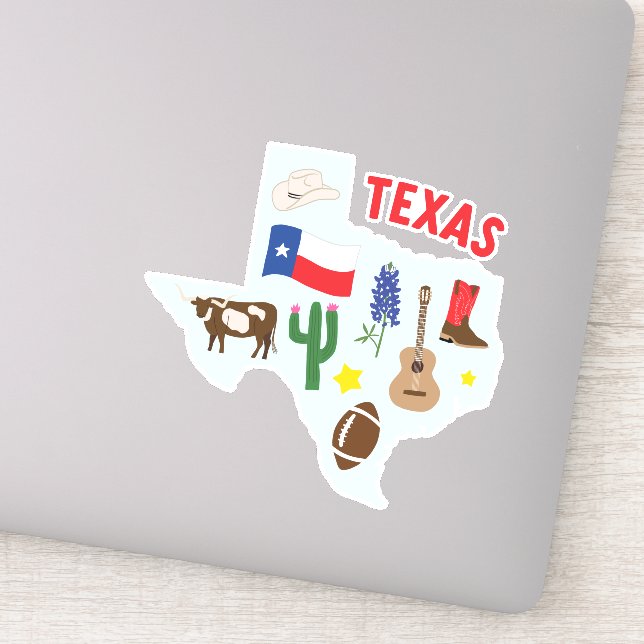 Adesivo Autocolante de ícones do Texas (Detalhe)