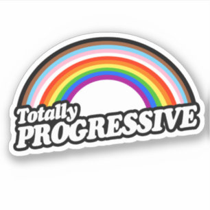 Adesivo Autocolante de Orgulho Totalmente Progressivo