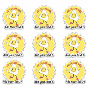 Adesivo Autocolante de recompensa personalizado para profe