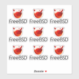 Adesivo Autocolante do projeto FreeBSD