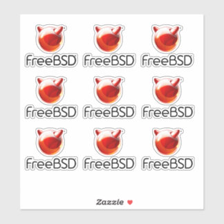 Adesivo Autocolante do projeto FreeBSD