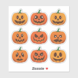 Adesivo Autocolante Expressivo Jack-o'-Lanterna