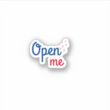 Autocolante para pequenas empresas Open Me Trendy
