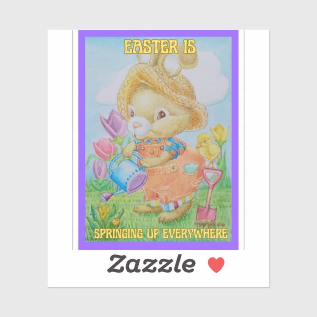 Adesivo Autocolante Páscoa de Springtime (Folha)