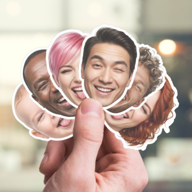 Adesivo Autocolante Personalizado - 6 Fotografias Personal (Criador carregado)