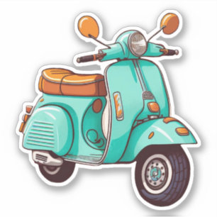 Adesivo Autocolante Turquiose Vespa